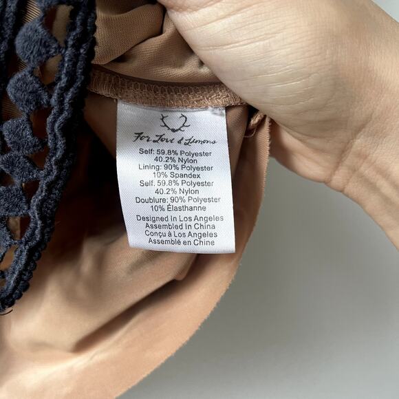 For Love And Lemons x Raye Black Lace Mini Skirt - Small - Picture 4 of 10